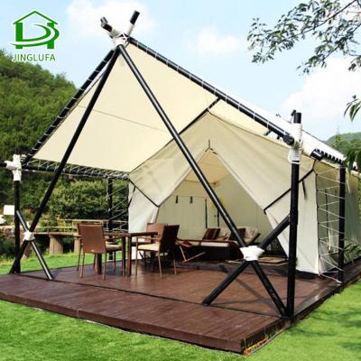 China Prefab Vacation Hotel Overwater House Hotel Building Dome Camping Over Water Villa Resort Outdoor Tent for sale