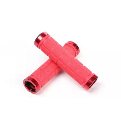 China Colorful Folding MTB Anti-ski Double Road Bike Handle Grip Lock Ring Bicycle Grip for sale