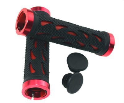 China Bilateral Locking Bilateral Locking Handlebar Grip Bikes Accessories Cycle Grip Bar Bicycle Grip Rubber Grip for sale