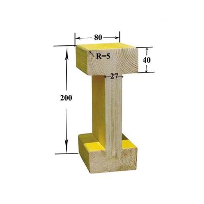 China Easy Install Low Price H20 H Beam Formwork Wood Structural Wood Structural Beams for sale