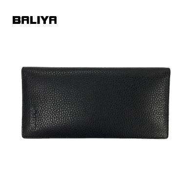 China BALIYA Waterproof Vintage Black Wallet Genuine Leather Waterproof Men Leather Bag for sale