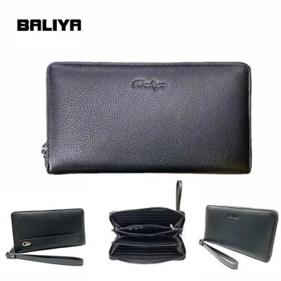 China Large Capacity BALIYA Accept Customized Specious Leather Men's Luxury Clutch Bag For Men for sale