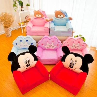 China Safe And Comfortable And Lovely Shape Fold Up Bean Bag Crown Children Sofa Chair Corner Child Seat for sale