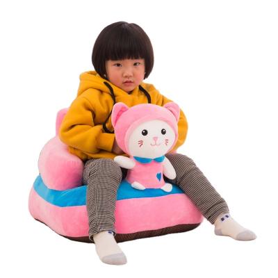 China Safe And Comfortable And Lovely Shape Fashion Baby Plush Cushion Baby Learning Chair Plush Toys Kids Cartoon Seat for sale