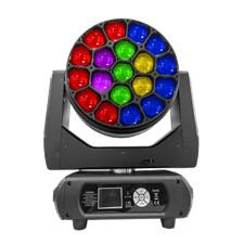 Cina 19pcs 40W RGBW LED Moving Head Beam Light Alta potenza luci teatrali in movimento in vendita