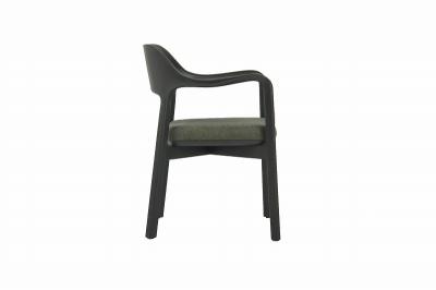 China Sillones de comedor de lujo de cuero tapizado de madera silla de comedor OEM en venta