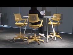 ergonomic metal frame dining room chairs durable foam padded seat