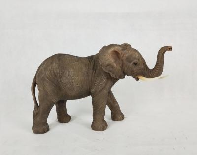 China China Hot Selling Handcrafted Polyresin Nature Elephant Figurine, High Quality Resin Nature Animal Elephant for sale