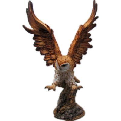 China China wholesale polyresin resin garden decor bird figurine resin owl sculpture decoration realistic stock for sale