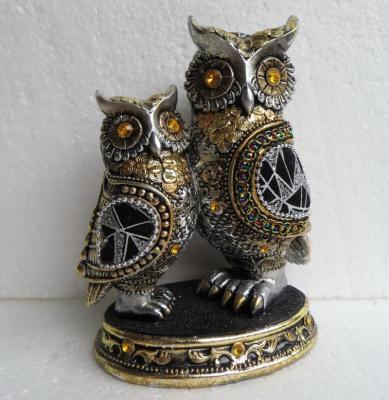 China Happy China Mother And Kids Owl Family Resin Gifts And Crafts Animal Statues for sale