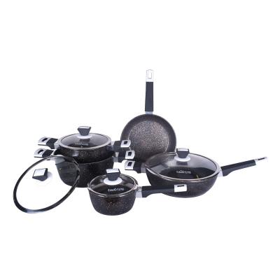 China Viable Wholesale 8 Pcs Cookware Sets Cheap Nonstick Cookware Set Aluminum Stick Non Cooking Pan And Pot Sets for sale