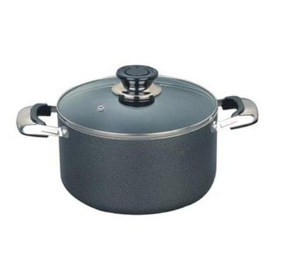 China 2021 Viable New Black Nonstick Ceramic Aluminum Dutch Oven for sale