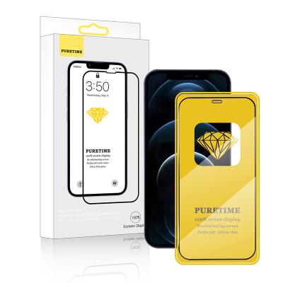 China For iphone 12 Pro Max Screen Protector For iPhone 12 Pro Ultra Thin Full HD Glue Tempered Glass Phone Screen Protectors for sale