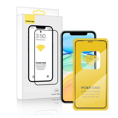 China For iphone 11 Pro Max Screen Protector For iPhone 11 Manufacturer Wholesale 9H Hardness HD Clear Tempered Glass Phone Screen Protectors for sale