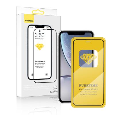 China For iphone 11 Pro Max Cell Phone Screen Protector For iPhone XR Wholesale 9H Hardness HD Clear Tempered Glass Phone Screen Protectors for sale