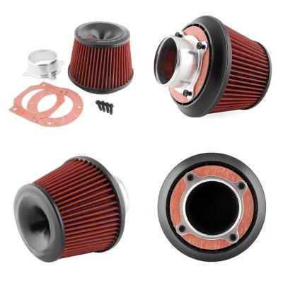 China GuoYuan Car Modification 3inch 76mm Cold Air Intake Mushroom Head Mesh Air Filter Customization High Power for sale