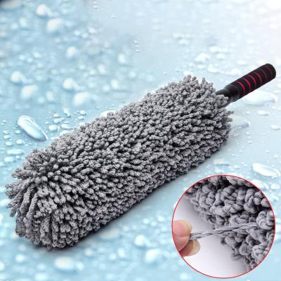 China Guoyuan Car Wheel Motorcycle Wash Brush Scratch Extendable Free Handle Household Car Cleaning Brush Microfiber Cloth Car Wash Brushes for sale