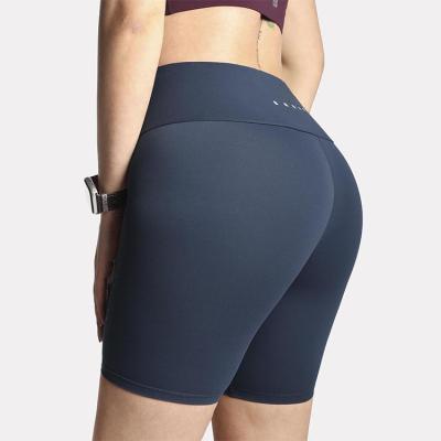 China Breathable High Waist Comfortbale Fabric Multicolor Customizable Women Athlete Tight Running Yoga Shorts for sale