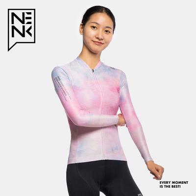 China Antibacterial High Quality Custom Long Sleeve Woman Road Bike Shirts Cycling Tank Top Ladies Bike Shirts ropa ciclismo mujer for sale