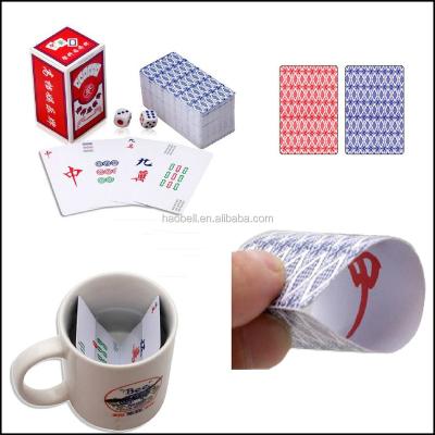 China Wholesale 100% Plastic Majiang Plastic Playing Cards Poker Cards for sale