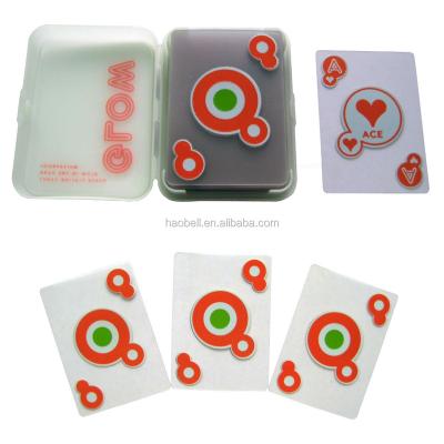 China Plastic Customized Transparent Clear Plastic Playing Cards Poker Playing Cards for sale