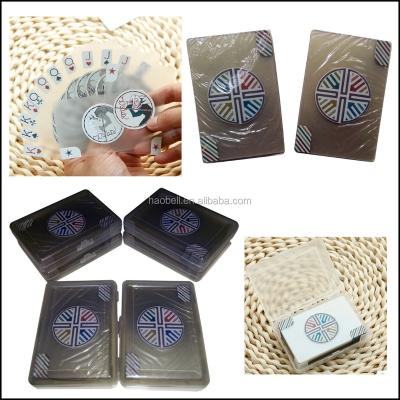 China Plastic High Quality Custom Design Transparent Plastic Poker Playing Cards Clear PVC for sale