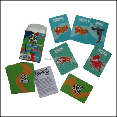 China Plastic Kids Flash Card Children Playing Cards Educational Memory Game Cards for sale