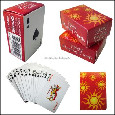 China Mini Size Paper Finger Playing Cards Customized Small Size Game Cards for sale