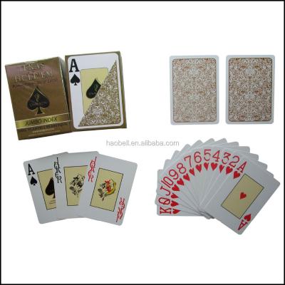 China Plastic Custom Design Promotional Plastic Gambling Cards Advertising Poker Cards for sale