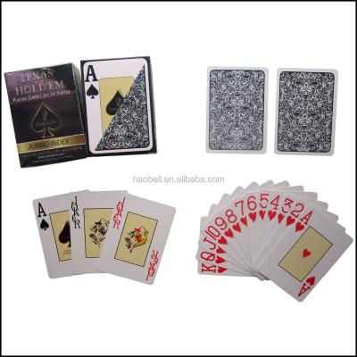 China OEM Plastic Material Plastic Pooker Promotional Cards Advertising Game Cards for sale