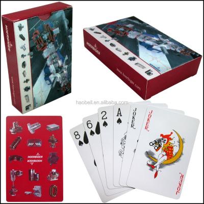 China Plastic Custom Advertising Waterproof Plastic Playing Cards for sale