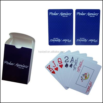 China 100% Plastic Plastic Material Custom Design Advertising Poker Game Cards OEM for sale