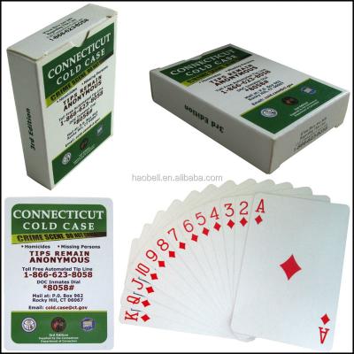 China Poker Paper Advertising Type And Game Cards Paper Material Personalized Deck for sale