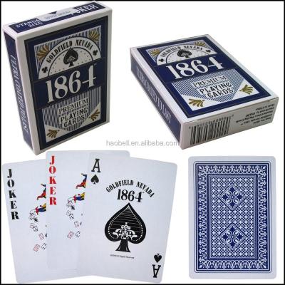 China 1864 Brand Paper High Quality Plastic Coated Paper Poker Playing Cards for sale