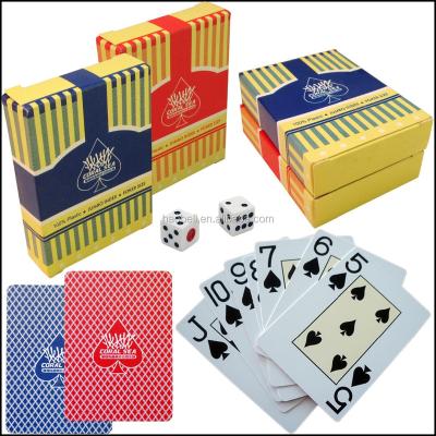 China Plastic Customized Casino Playing Cards Plastic Matte Finished On Surface for sale