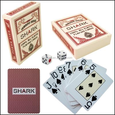 China Custom High Quality Plastic Casino Poker Plastic Playing Cards for sale