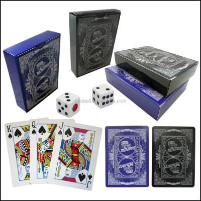 China Paper Customized Black Core Canvas Finished Embossed Paper Playing Cards Casino Poker Cards for sale