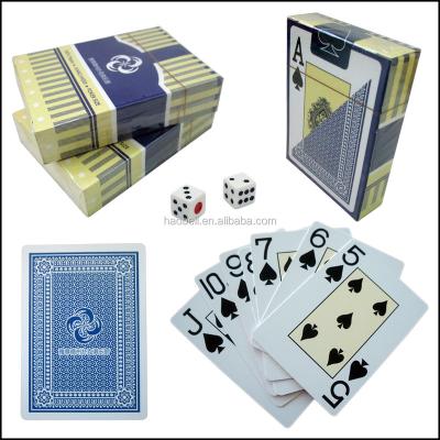 China Plastic Custom Design Printed Embossed Surface 100% Plastic PVC Playing Cards Casino Poker Cards for sale