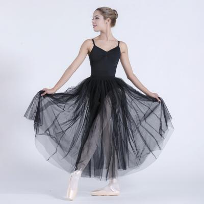 China tutu & Skirts Dance Adult Professional Classical Stage Skirt Dancewear Girls Black Ballet Tutu for sale