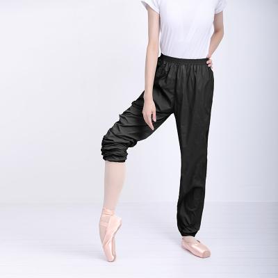 China Vienna Dancewear Breathable Thin Quality Black Dance Pants In Running Adult Ballt Warm Up Pants for sale