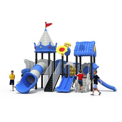 China Prince Castle Theme Funny Kids Outdoor Playground Equipment Outdoor Slide Larger Slide for sale