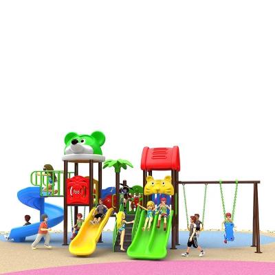 China Outdoor Playground Slide Children Playground Equipment Plastic Play Equipment Slide Swing for sale