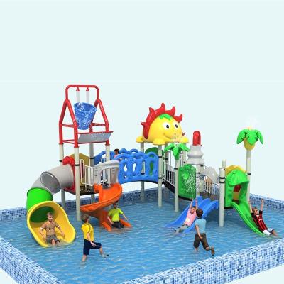 China Kids Water Park Slide Outdoor Playground Equipment Water Games Plastic Large Pool for sale