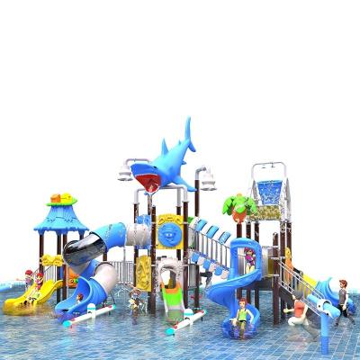 China Commercial Outdoor Slide Playground Equipment Water Park Equipment Kid Playground Set Outdoor Adult Water Slide for sale