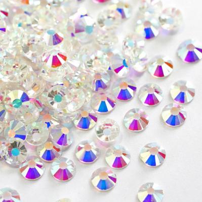 China High Quality Flatback SS3 to SS34 Crystal Flat Back Bottom Glass Rhinestones for Tumbler Bags Craft Clothing Decoration for sale