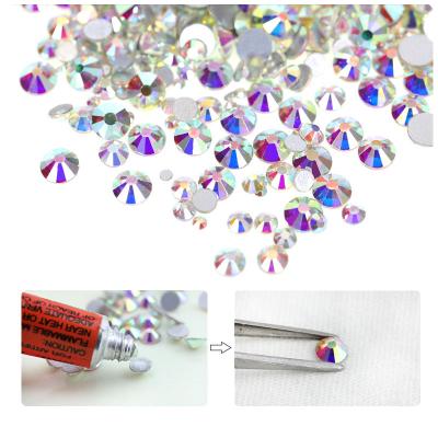 China Hot Wholesale SS3-SS50 Flatback TJS Glass Crystal Rhinestone Sunglasses Nail Art for sale