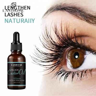 China Lanthome Eyelash Growth Black Castor Oil For Lash Growth 30ml / Bottle for sale