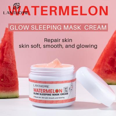 China Watermelon Glow Hyaluronic Acid Night Face Mask Cream Exfoliating for sale