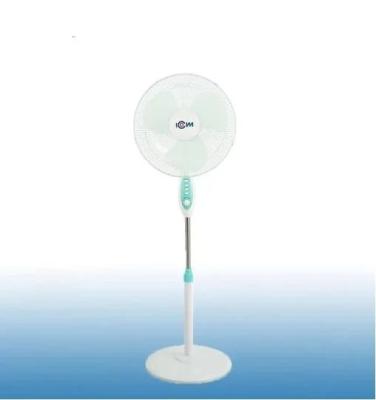 China Round Base Floor Standing Mental Electric Air Cooler Fan Blue for sale