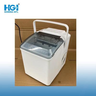 China Sobremesa plástica portátil Mini Home Ice Maker Countertop con la manija en venta